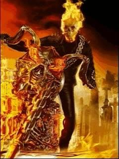 Skull rider bike анимация