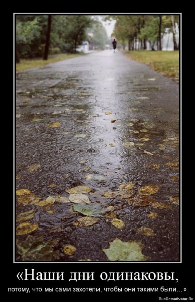 Наши дни одинаковы