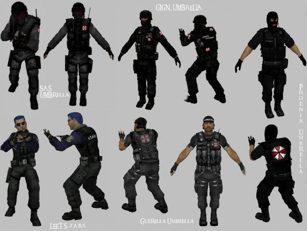 амбреловские модели игроков для кс 1.6