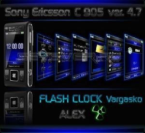 Flash Clock menu eng