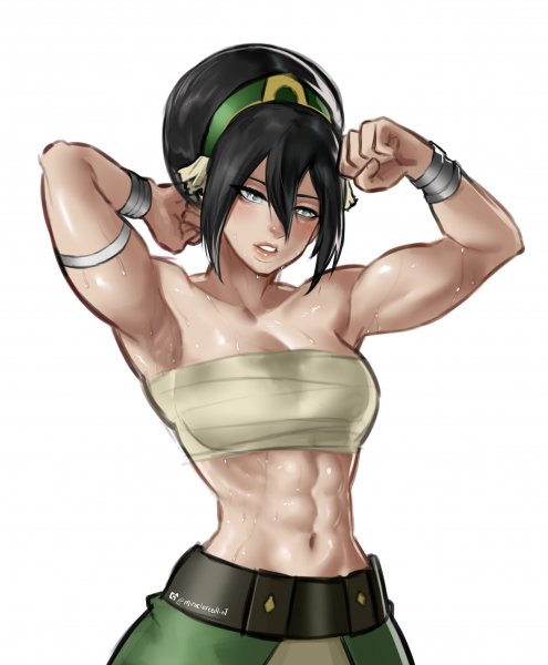 Toph beifong avatar legends and 1 more drawn by any e
