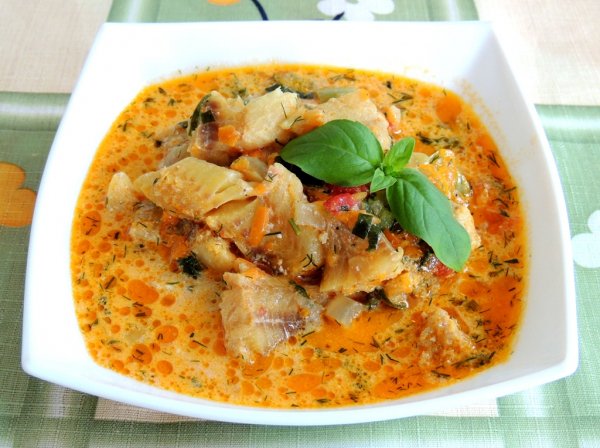 Рыба тушеная