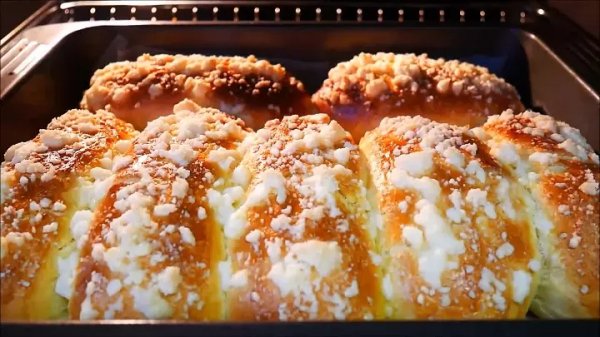 ПЫШНЫЕ ДОМАШНИЕ БУЛОЧКИ С ПОСЫПКОЙ