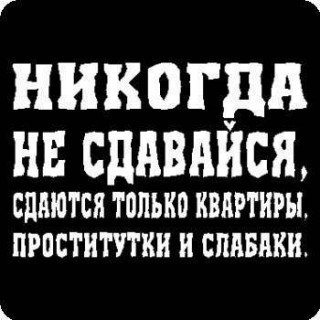Никогда не сдавайся!