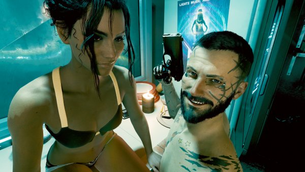 Ви и Панам Cyberpunk 2077 Обои на рабочий стол 9