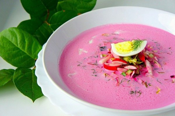 Холодный суп со свеклой и кефиром