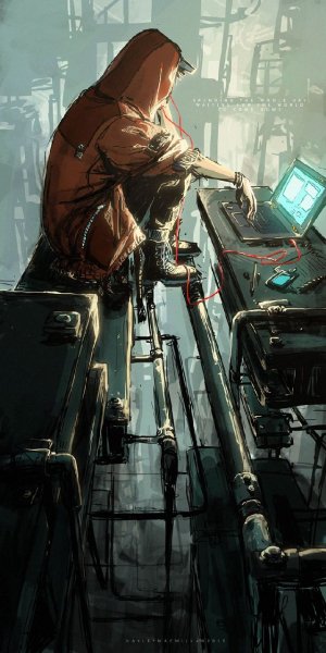 арт, cyberpunk