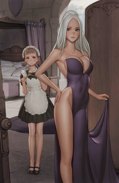 art-барышня-красивые-картинки-jeff-macanoli-Maid-3893855