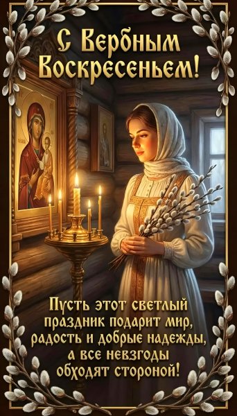 С Вербным Воскресеньем!