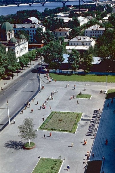 Г. Рыбинск, центр города, 80-е