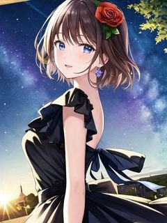 Devushka plate tsvetok