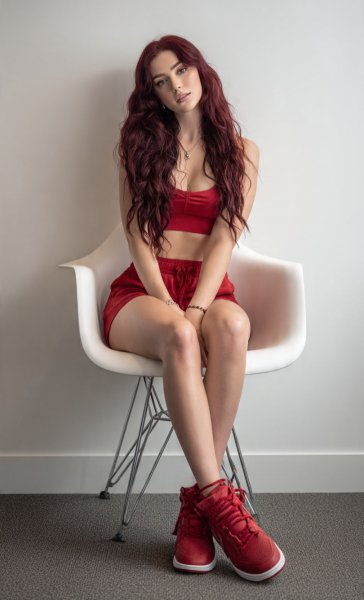 A-woman-with-long-burgundy-hair-wearing-a-red-crop-2