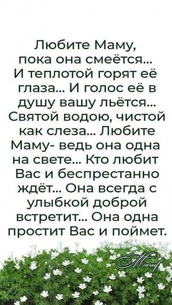 Любите МАМУ