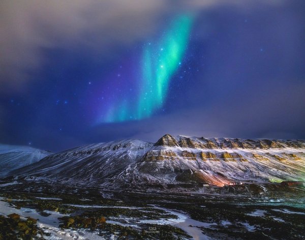 Северное Сияние над Нюбиеном