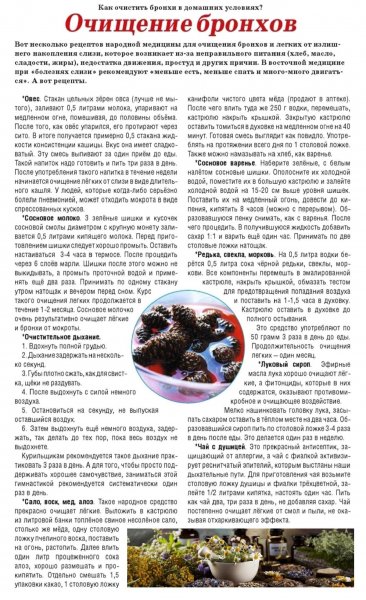 Очищение бронхов