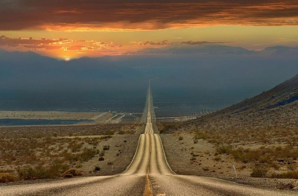 Дорога через долину смерти Калифорния Более 20