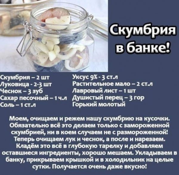 Скумбрия в банке!