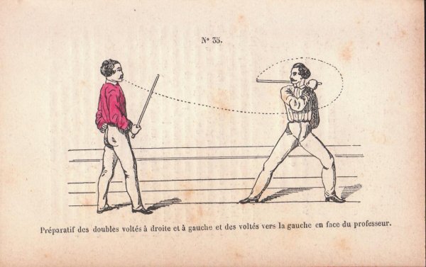 Фехтование тростью ретро