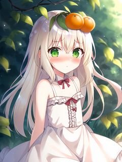 Devushka rumianets apelsiny