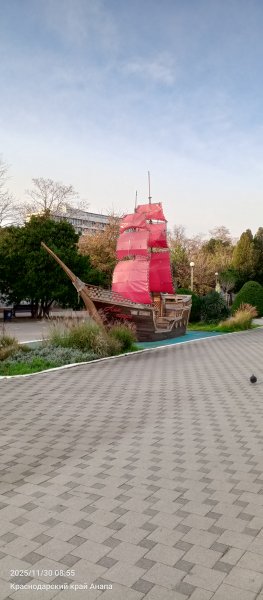 Анапа. Набережная в районе Алых парусов