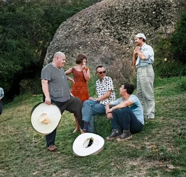 В перерыве между съемками