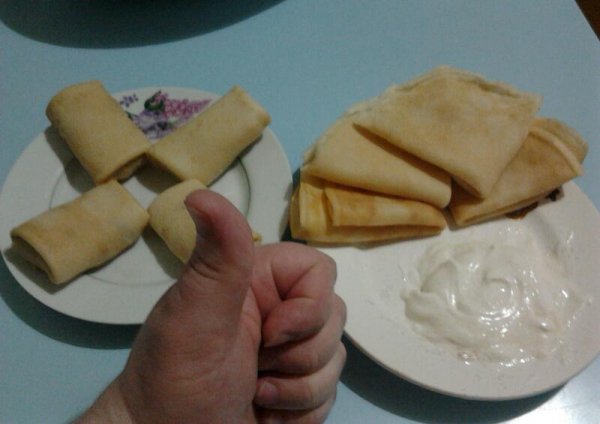 Блины делал,будете?