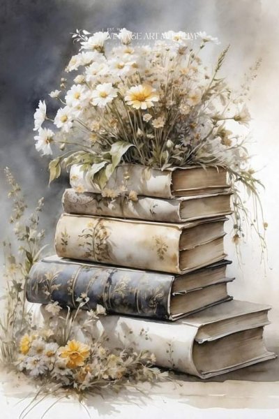 Книги и ромашки