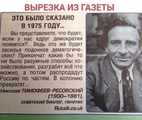 Вырезка из газеты