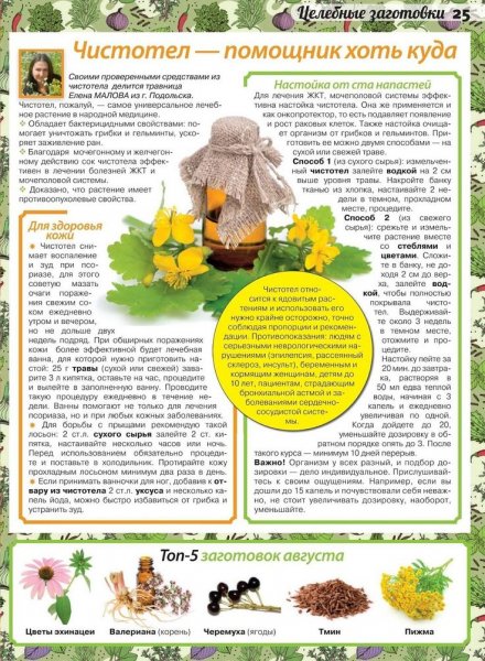 Целебные заготовки