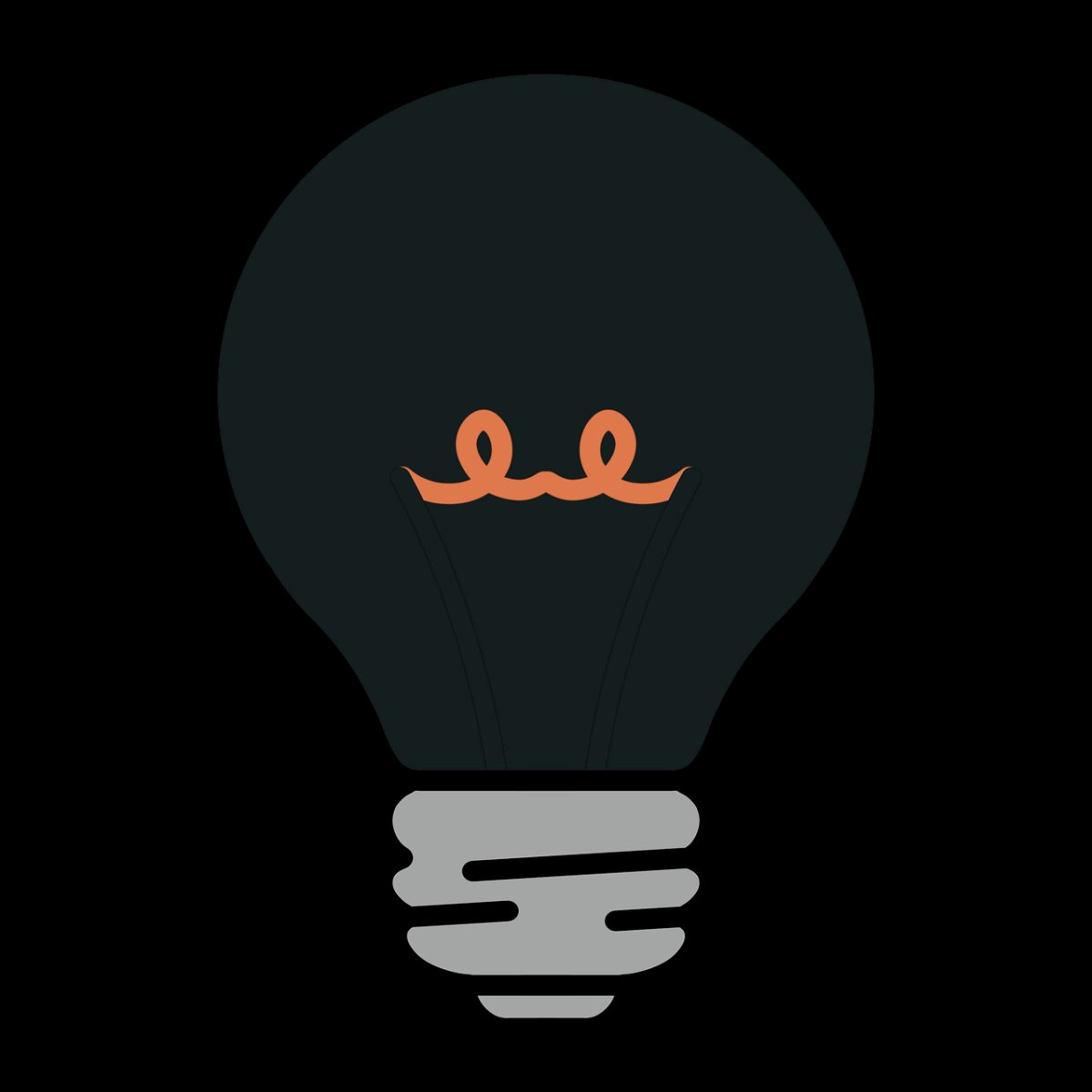 light bulb, creativity, innovation, wisdom, inspiration, minimal design, iconography, intelligence, solution, abstract, symbol, idea, education, concept, thinking, brain, smart, dark background, illumination, modern design