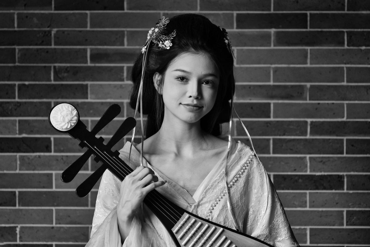 pipa, musician, lady, han, instrument, entertainer, performer