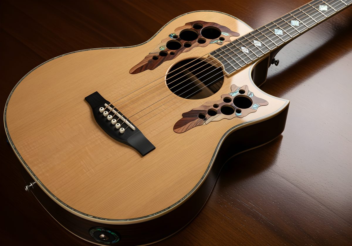 guitar, music, musical instrument, string instrument, acoustic, strings, instrument, wood, ai generated