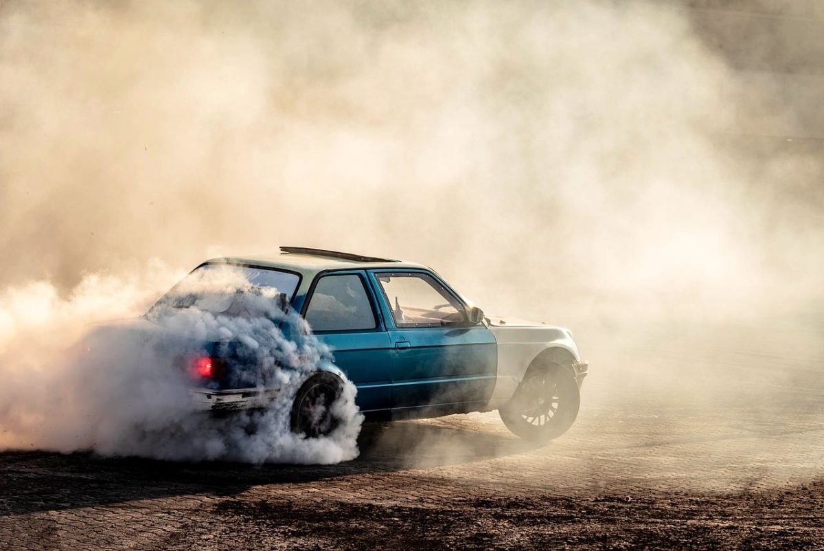 drift, car, smoke, speed, motorsport, tuning, road, asphalt, smoke effect, wheel, race, burnt tires, auto show, metal effect, motion, adrenaline, thrilling, brake, vibrancy, outdoor, car culture