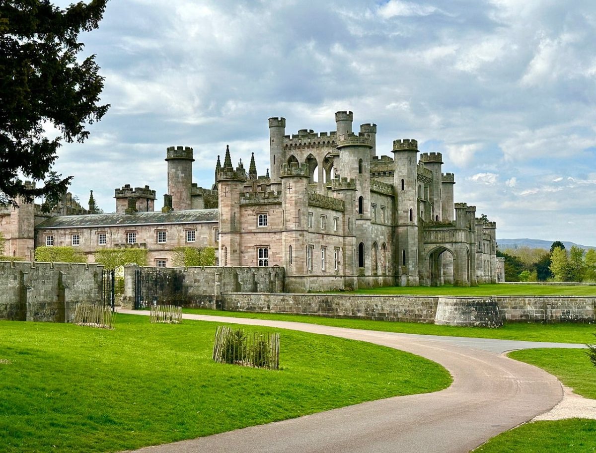 lowther castle, architecture, historic, castle, england, landscape, outdoors, tourist attraction, welsh architecture, historic landmark, gothic style, medieval castle, fortress, soft, beautiful, natural surroundings, romantic, english countryside, walk