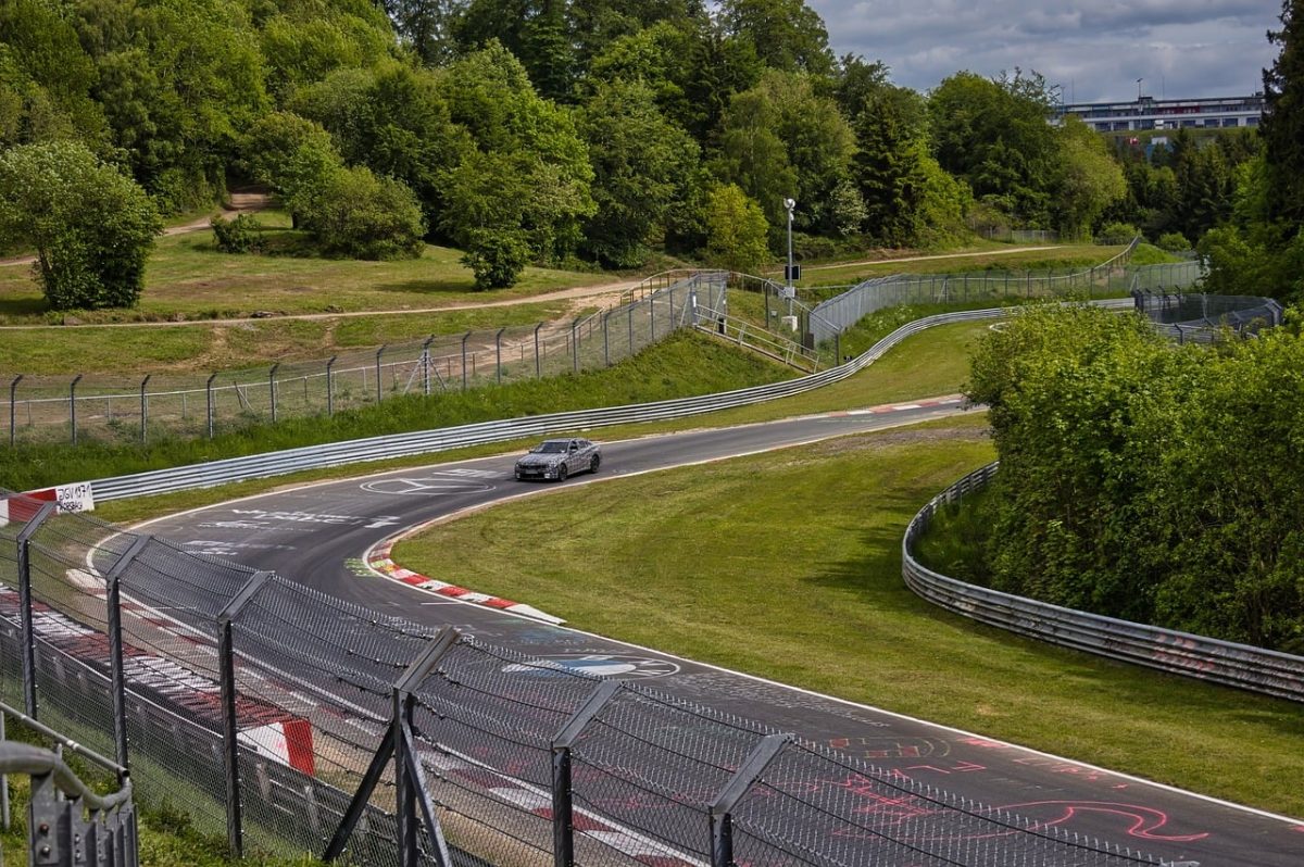 car, race track, sports car, motorsport, nürburgring, racing, test drive, camouflage car, green landscape, curve, summer landscape, nordschleife, adrenaline, auto racing, speeding, driving, ultraviolet, vehicle, spoil, speed, tire