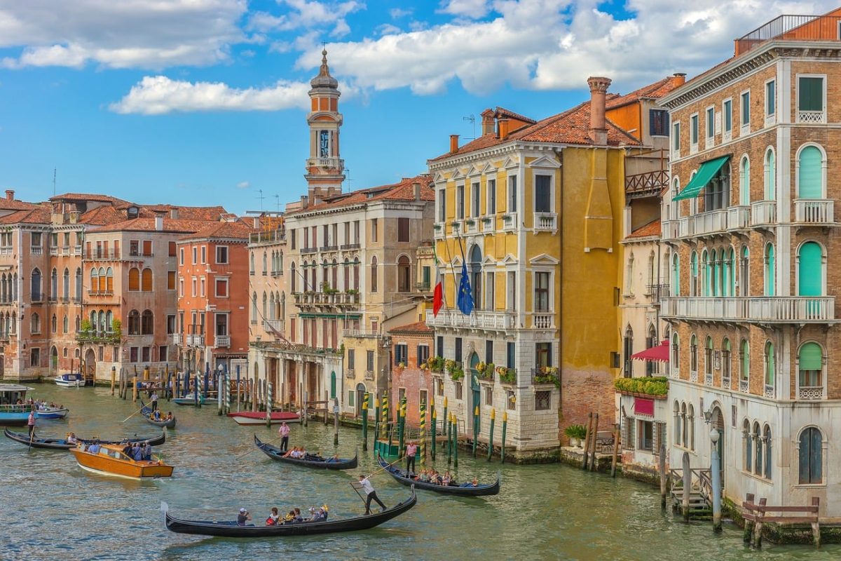 venice, nature, canal, gondola, architecture, historic, culture, tourism, beautiful, city, water, tourist, italian, summer day, sunny, blue sky, colorful, medieval, river, italy, bell tower