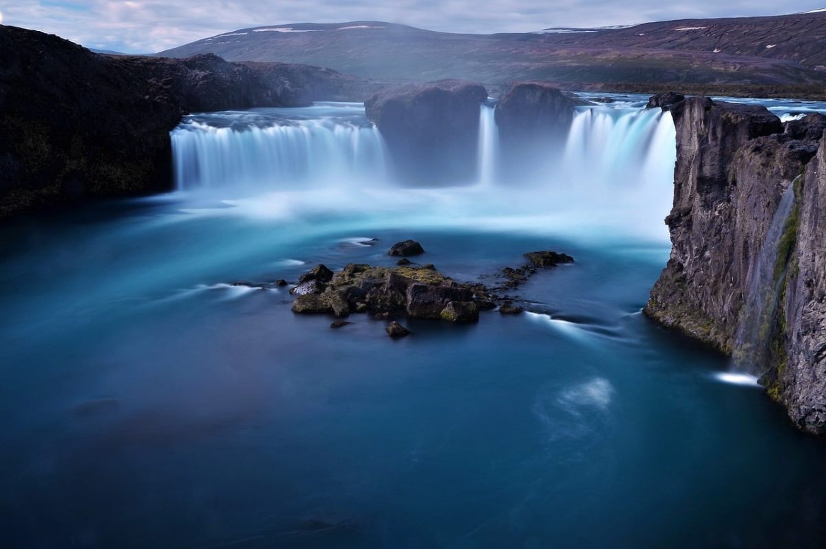 waterfall, godafoss, iceland, blue water, landscape, nature, river, travel, icon of iceland, spirit of nature, dramatic scenery, adrenaline, nature lovers, tourist attraction, natural wonder, geographical region, wild nature, iceland trip, capturing beauty