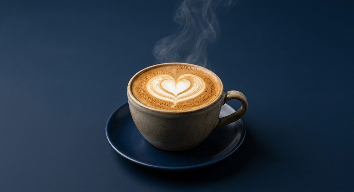 coffee, latte art, cup, heart, steam, barista, coffee cup, ceramic, foam, aroma, hot beverage, morning, cafe, relaxation, milk, doughnut, warm, breakfast, cozy, pulse