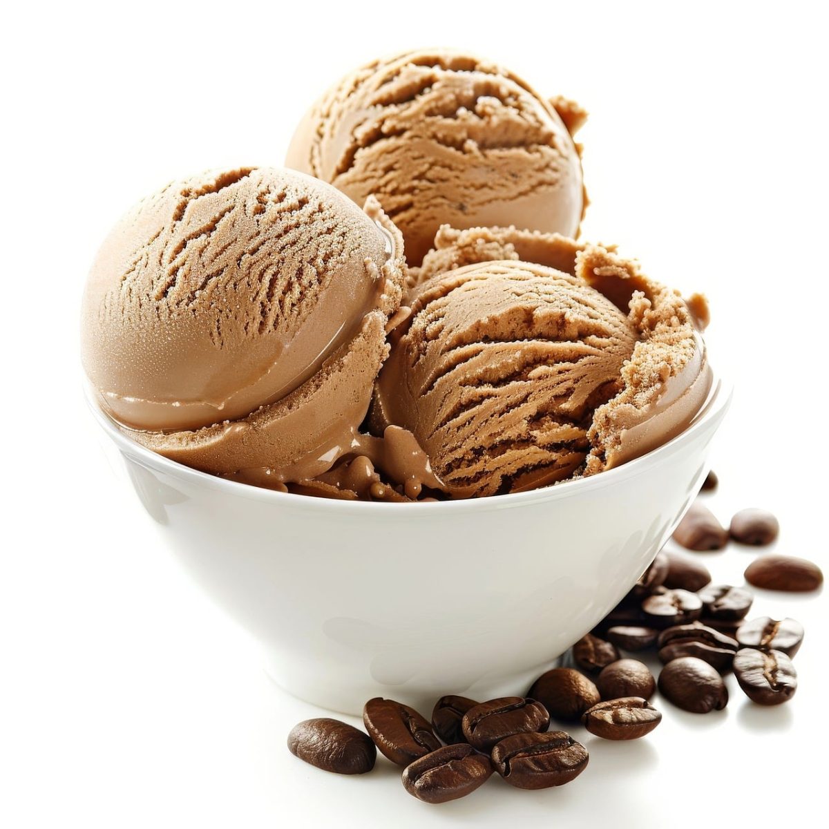 ice cream, coffee, scoops, chocolate, bowl, dessert, cold, delicious, desserting, grainy, creamy, milky, sweet, flavor, gourmet, scooping, tasty, serving, milk chocolate, snacking