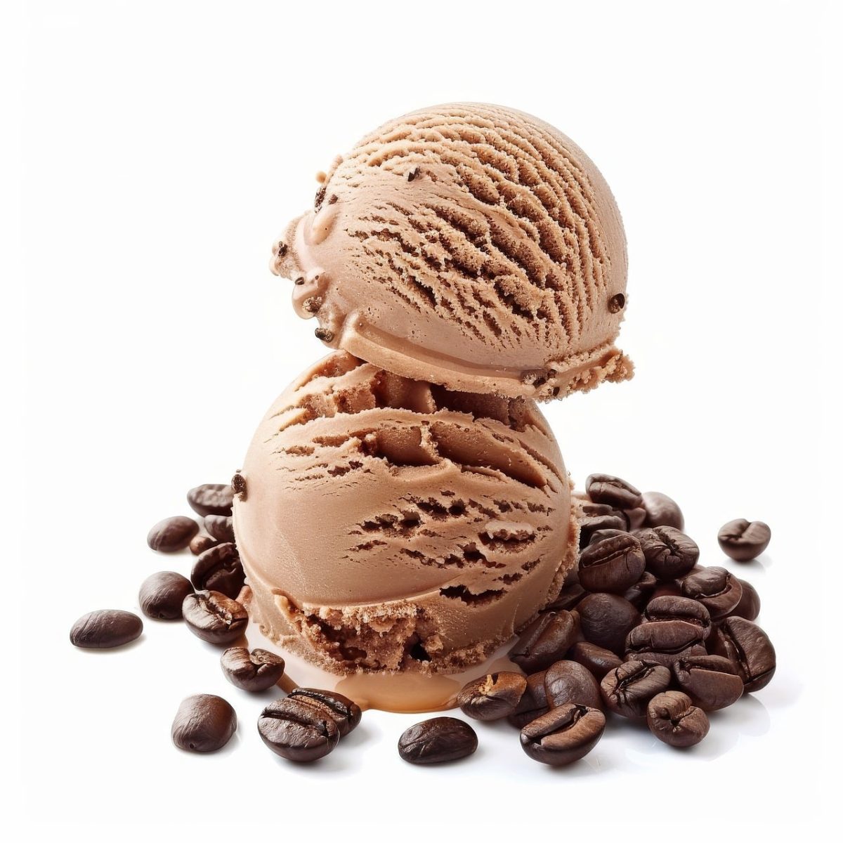 chocolate ice cream, coffee bean, creamy ice cream, dessert, cold snack, summer treat, sweet, scoop, sweet indulgence, delight, double scoop, dark chocolate, vanilla ice cream, ice cream cone, coffee flavor, decadent, gourmet, visual appeal, freshness, winter treat