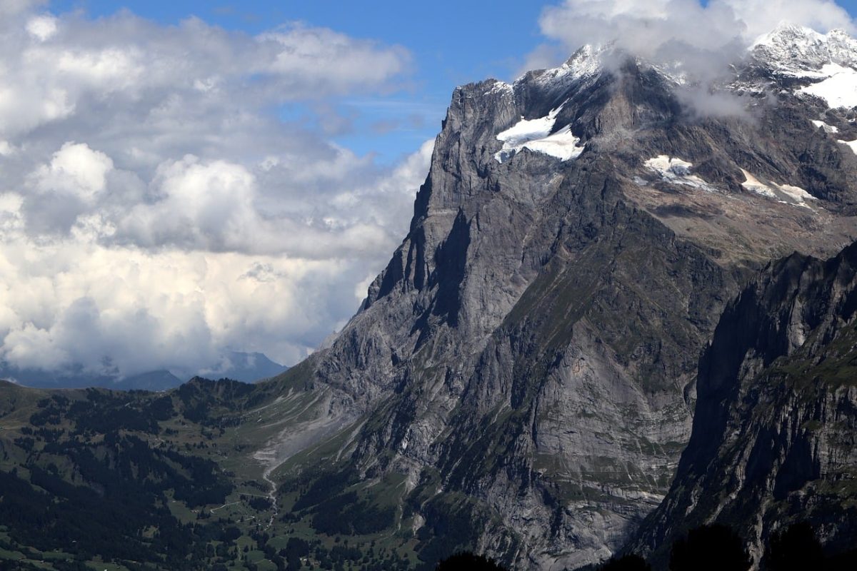 switzerland, mountain, alps, landscape, peak, sky, cloud, snow, cliff, nature, hiking, panoramic, natural beauty, rock formation, tourist attraction, valley, grey tones, mountain landscape, glacier, ecology