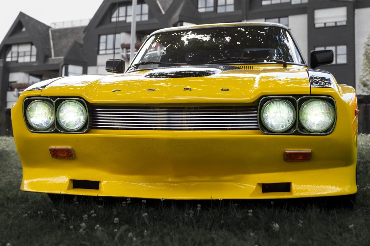 ford, capri, antique car, car wallpapers, automobile, car, yellow, vehicle