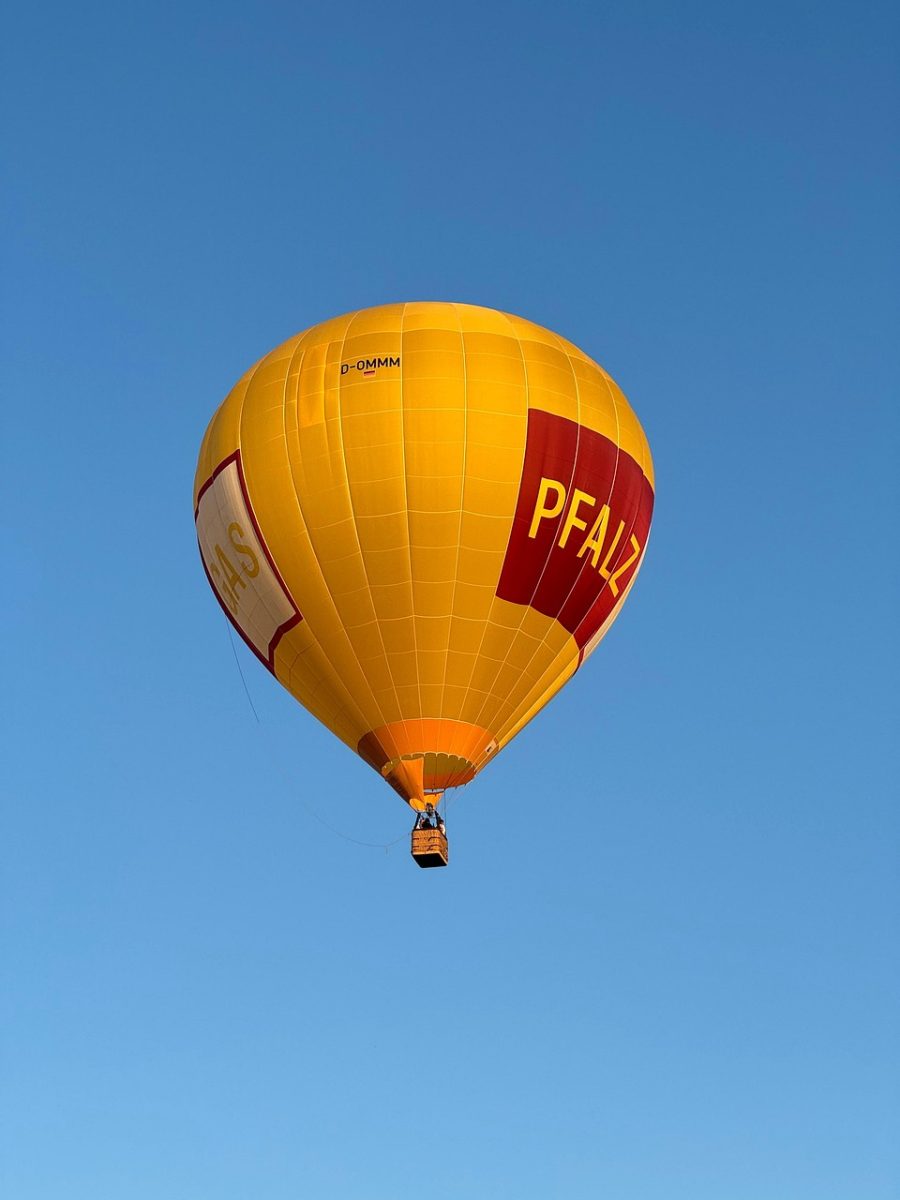hot air balloon, transport, sky, blue sky, nature, palatinate gas, Herxheim bei Landau/Pfalz, Rhineland-Palatinate, Germany