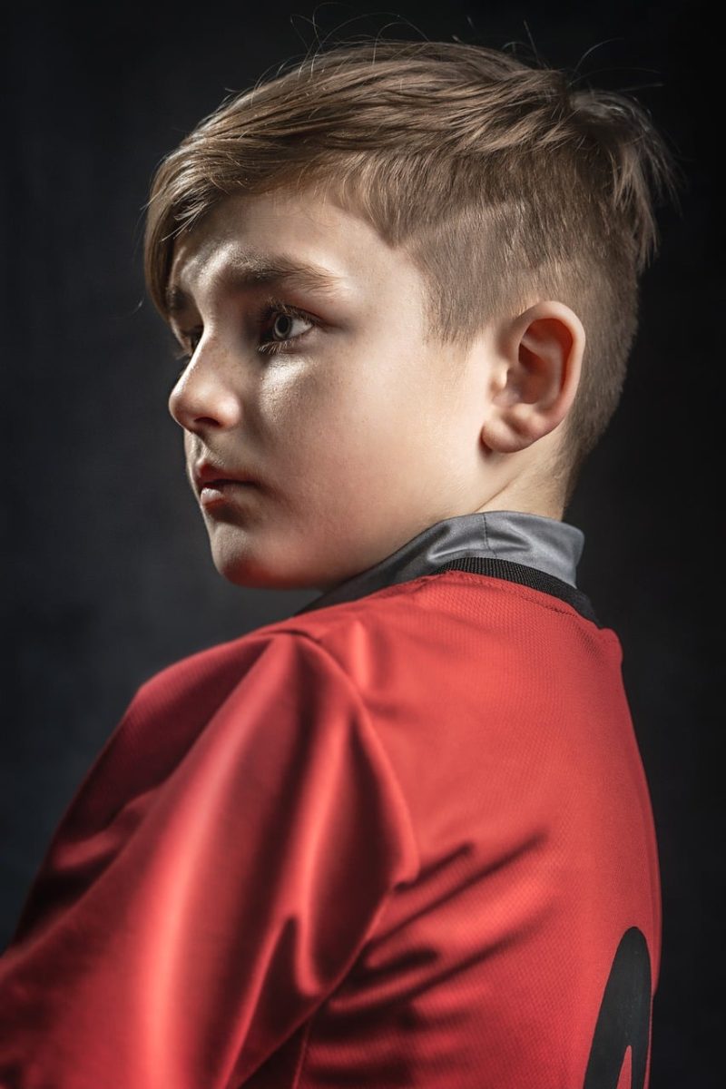 boy, portrait, child, clothing, face, kid, pose, sport, football