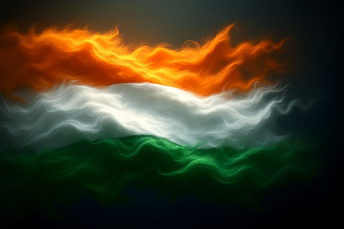 indian, flag, india, independence, patriotic, tricolor, landscape, bharat