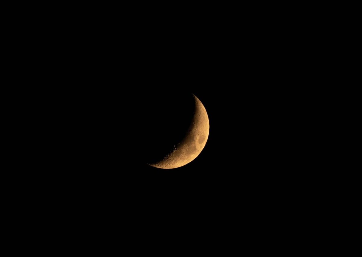 crescent moon, moon, night, nature, dark, sky, crescent, night sky, lunar, ramadan, luna, star, landscape, evening, astronomy, half moon