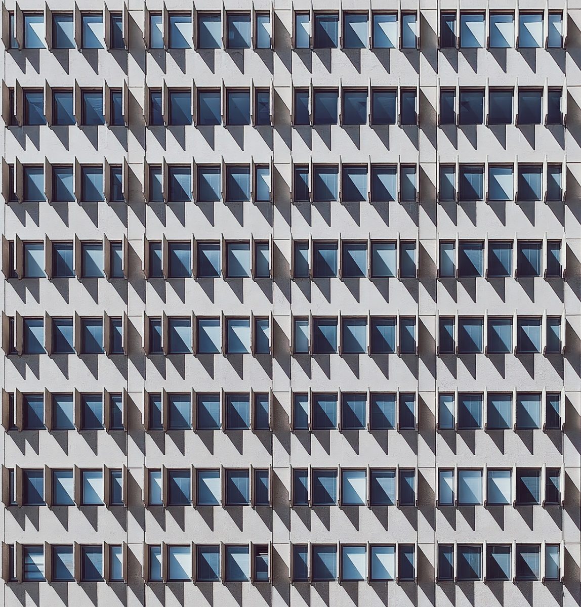 facade, windows, shadows, architecture, building, structure, urban, office