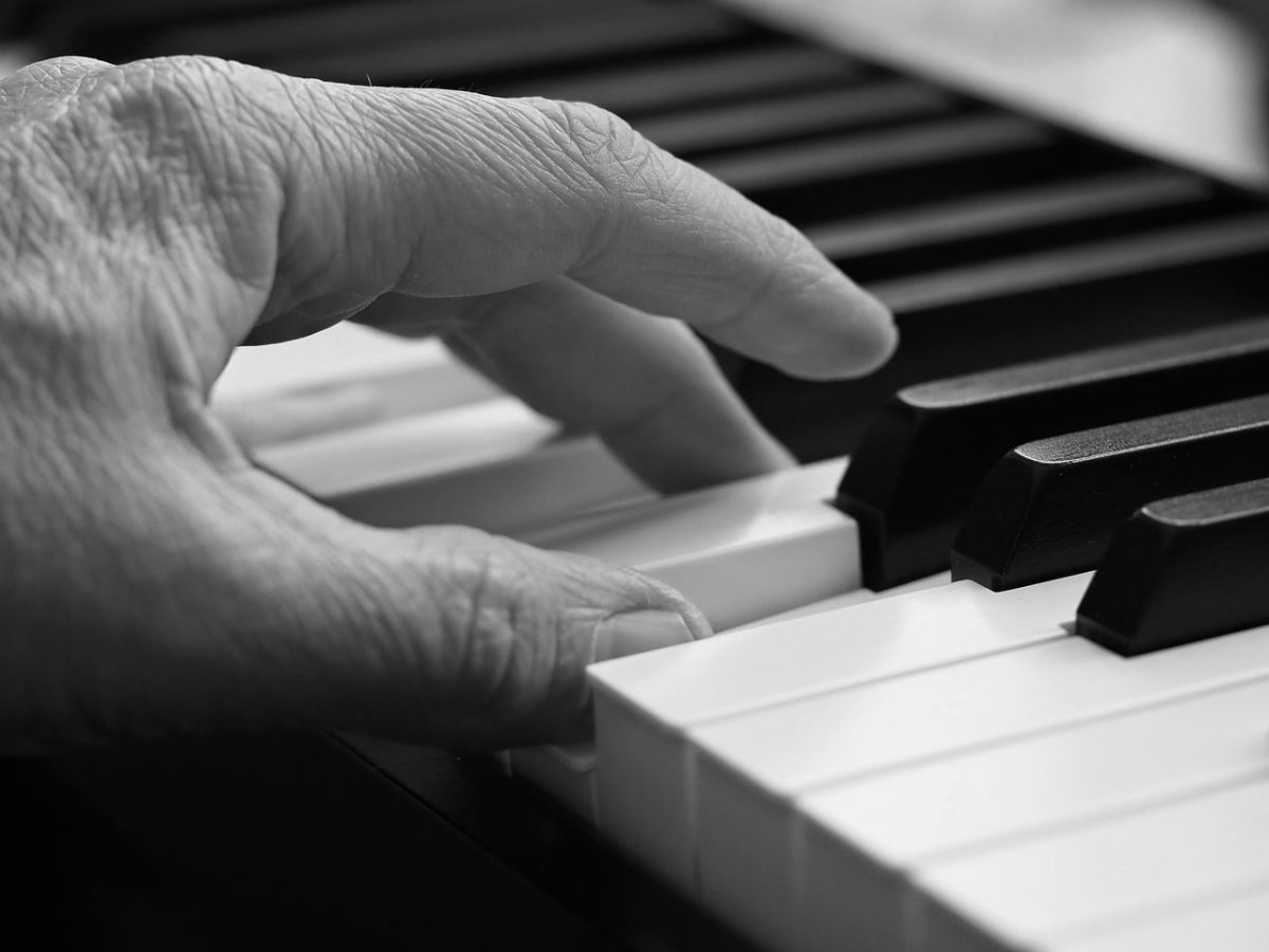 piano, keyboard, chord, fingering, hand, make music, musical instrument, piano keyboard, keys, black-and-white, monochrome, hd background, melody