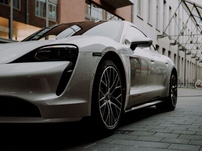 porsche, sports car, car, way, vehicle, gray, white, house, architecture, transport, town, car wallpapers, riddle