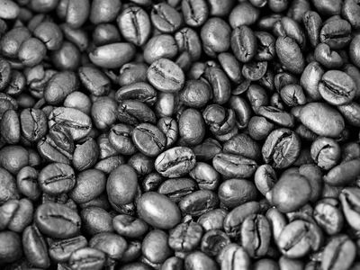 coffee, coffee beans, beans, black-and-white, monochrome, structure, hd background, desktop backgrounds, laptop wallpaper